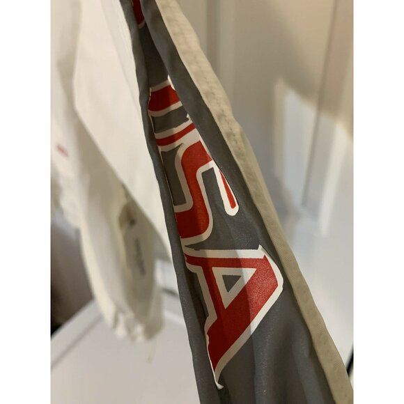 Guess x Sean wotherspoon 1/4 Zip Anorak Men’s Jacket Sz M White Gray Red Distre… - Picture 6 of 12